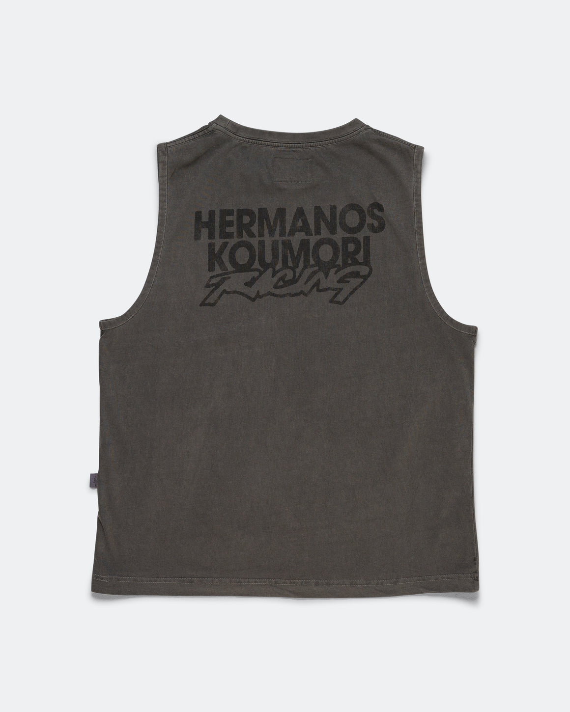 Hermanos Koumori - Mens Racing Muscle T-Shirt - Black Garment Dye - Up There Athletics
