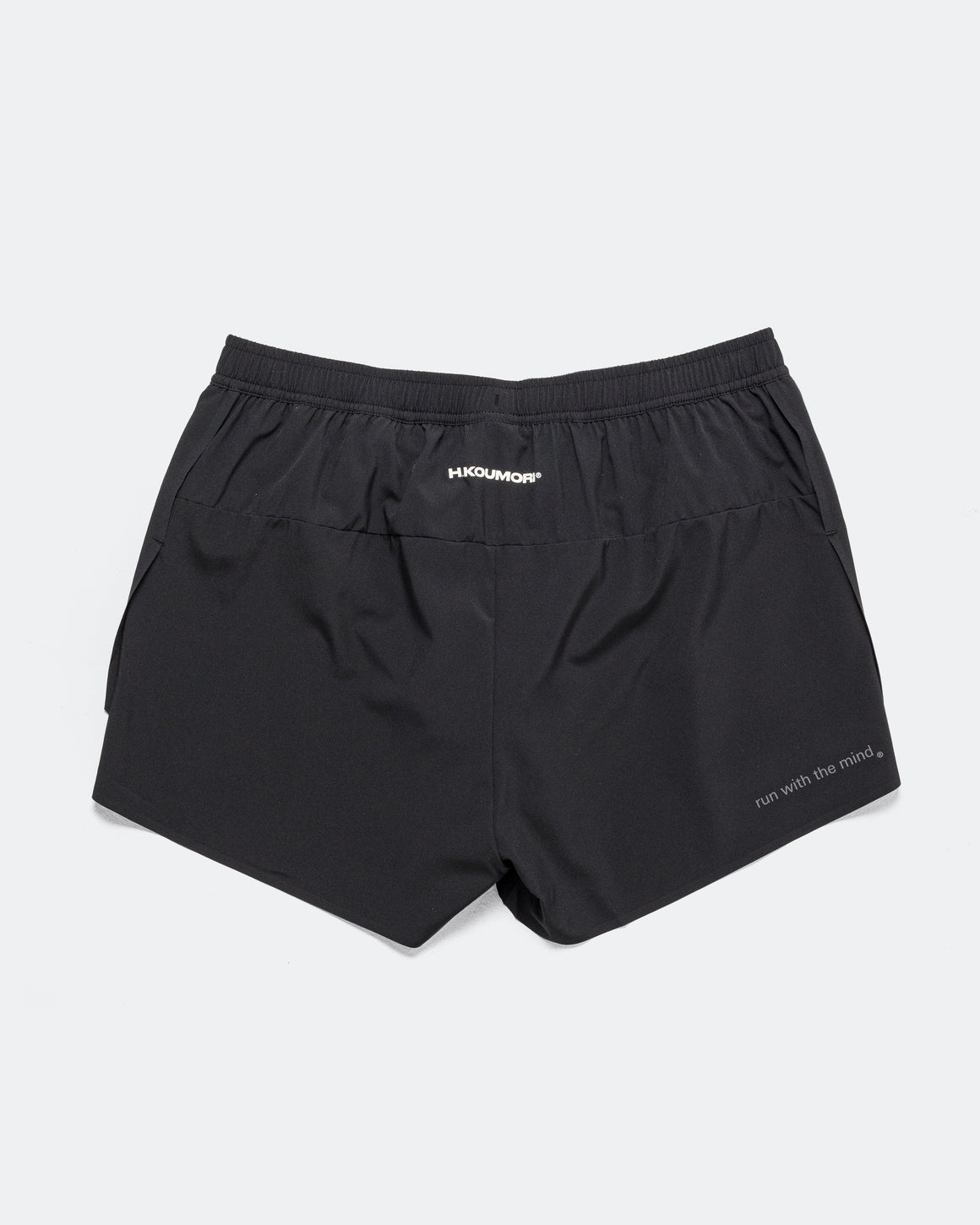 Hermanos Koumori - Mens 'Run With Mind' Race Short - Black - Up There Athletics