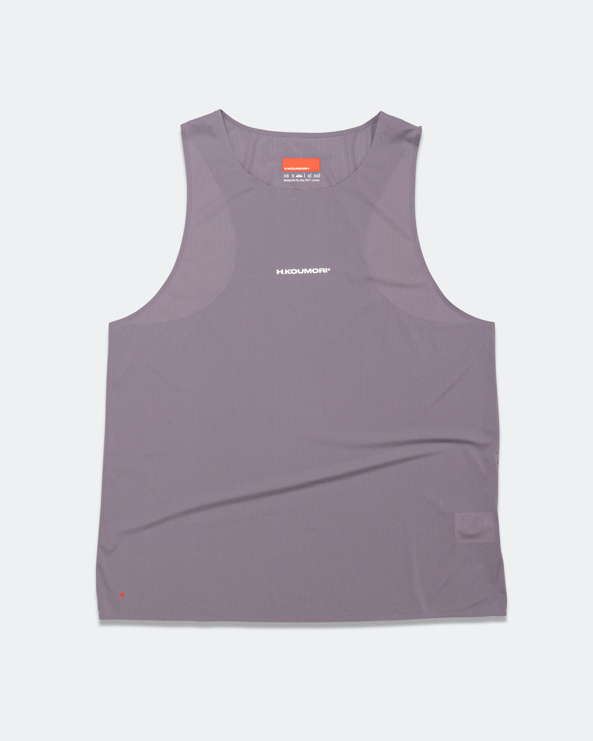 Hermanos Koumori - Mens 'Run With Mind' Race Singlet - Grape - Up There Athletics