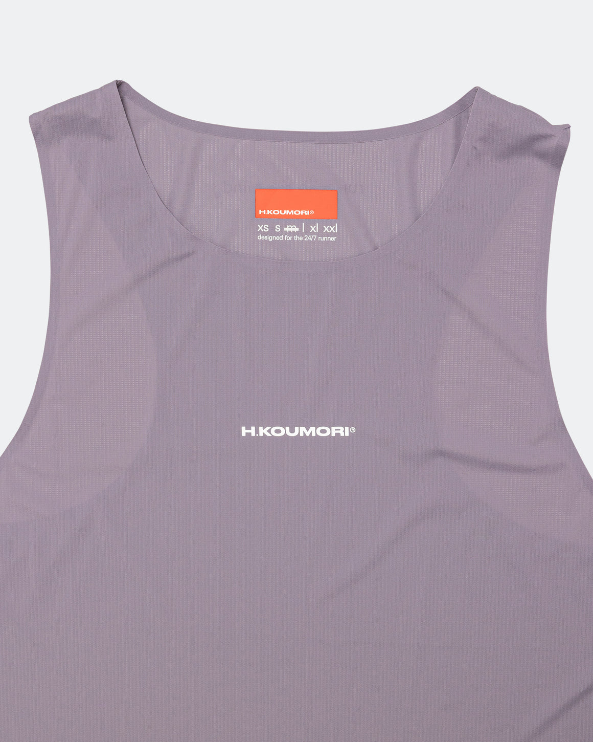 Hermanos Koumori - Mens 'Run With Mind' Race Singlet - Grape - Up There Athletics