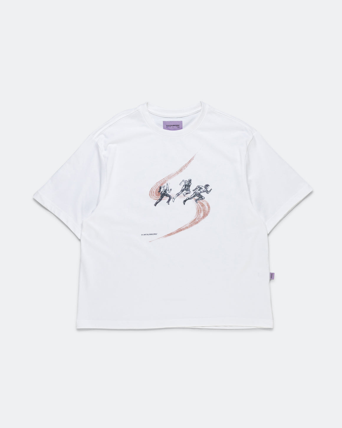 Hermanos Koumori - Mens SS Sync Run Boulder T-Shirt - White - Up There Athletics