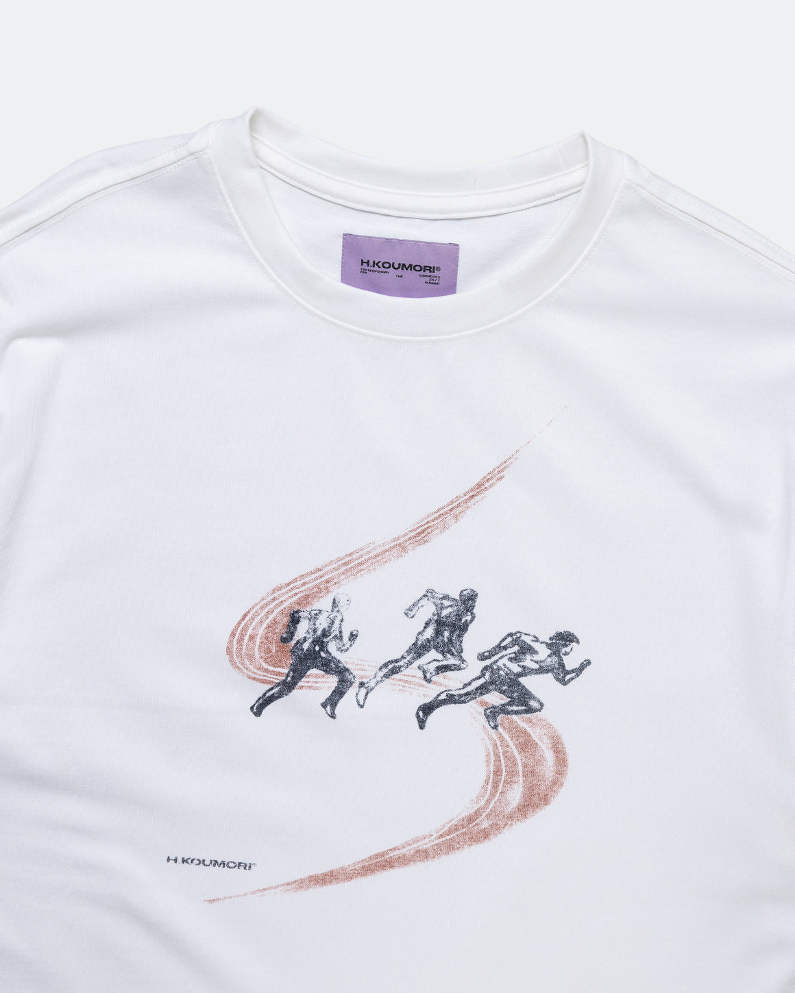Hermanos Koumori - Mens SS Sync Run Boulder T-Shirt - White - Up There Athletics
