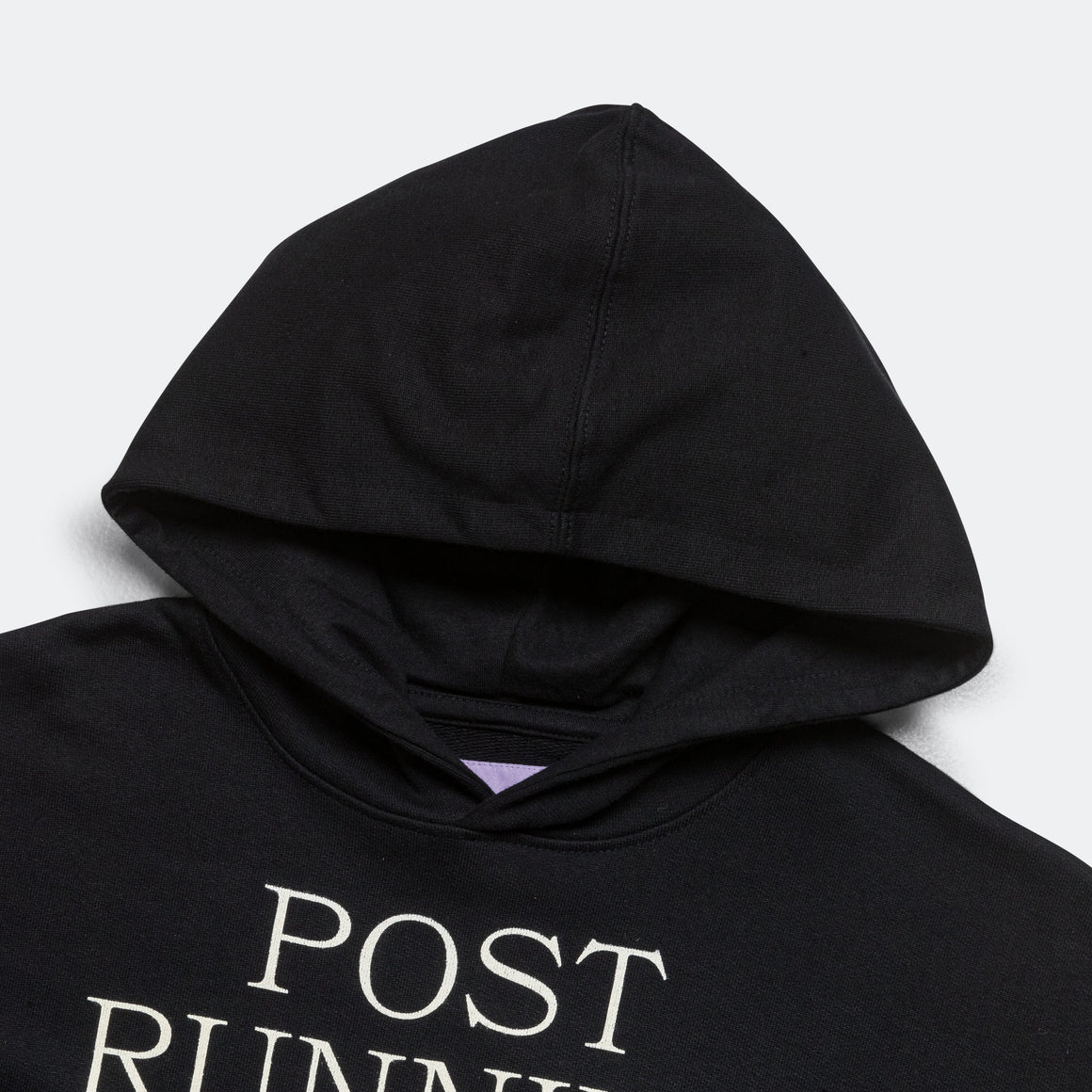 Mens Post Running High Boulder Hoodie - Black