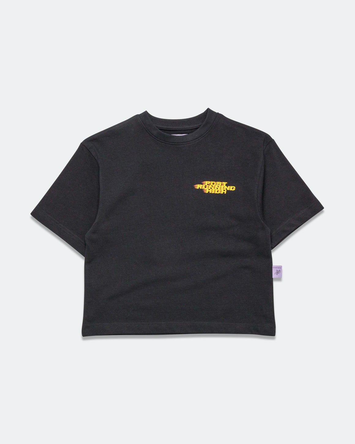 Hermanos Koumori - Womens 'Post Running High' Flame SS Boulder T-Shirt - Black - Up There Athletics