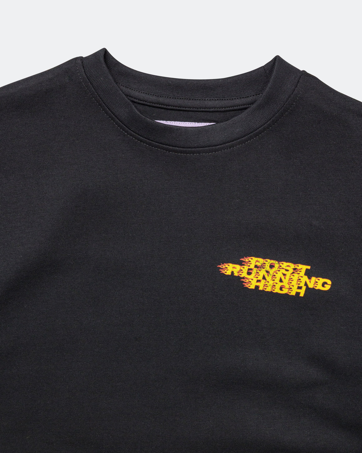 Hermanos Koumori - Womens 'Post Running High' Flame SS Boulder T-Shirt - Black - Up There Athletics