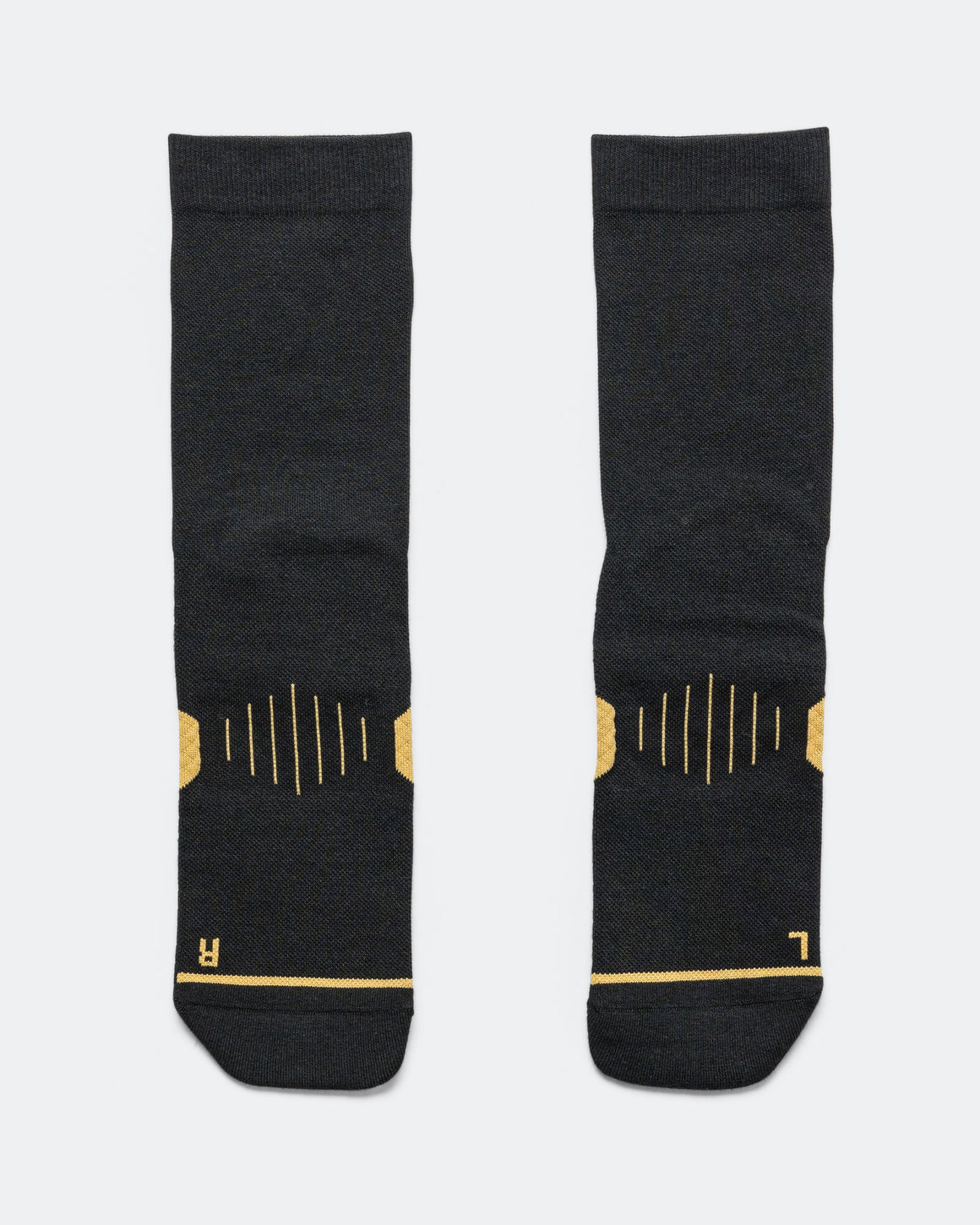 HOKA - GPX Crew Run Sock - Black/Gold - Up There Athletics