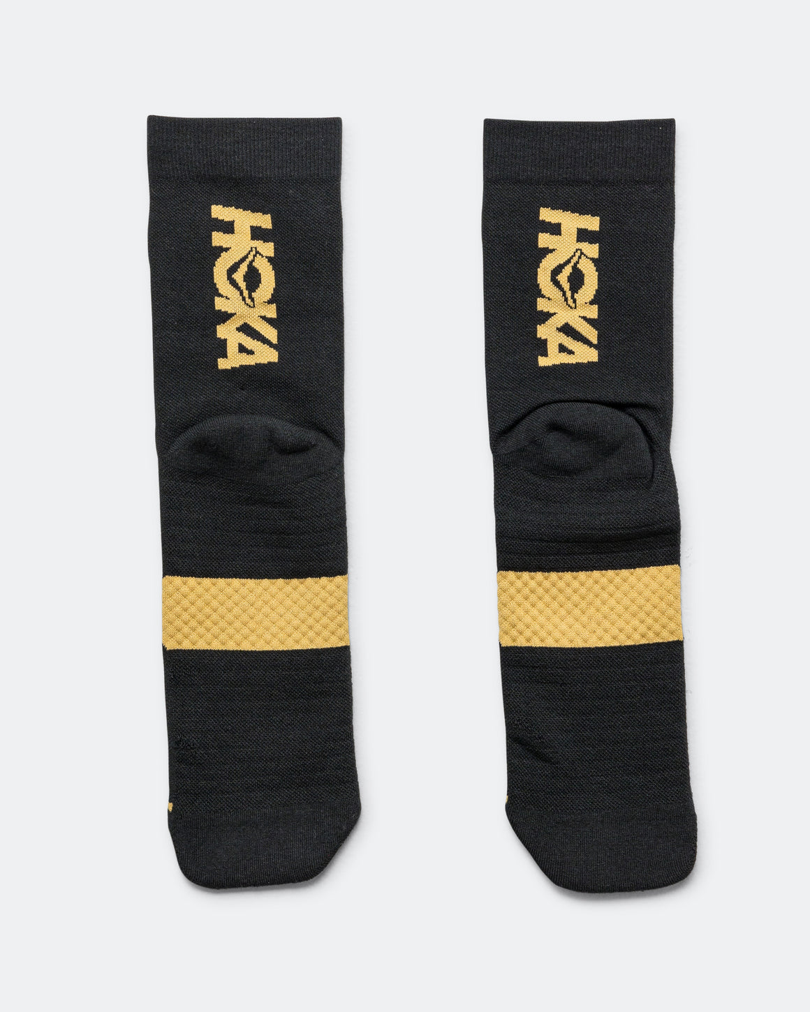 HOKA - GPX Crew Run Sock - Black/Gold - Up There Athletics