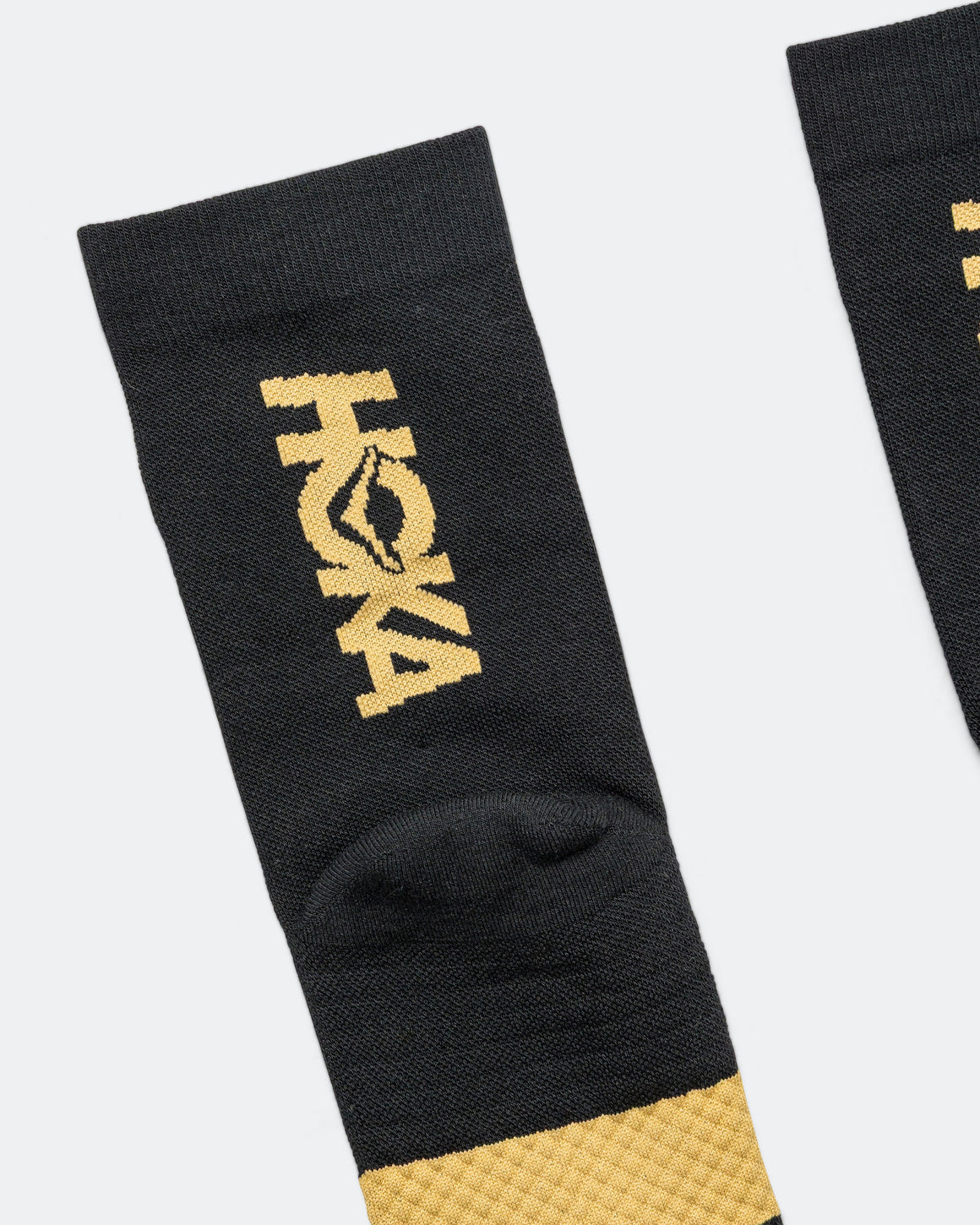 HOKA - GPX Crew Run Sock - Black/Gold - Up There Athletics