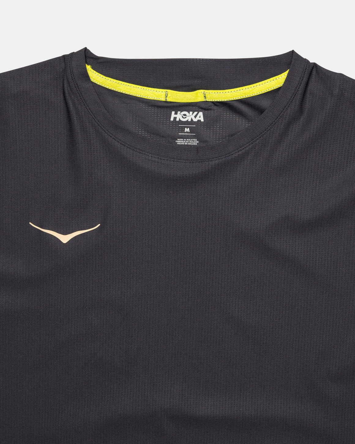 HOKA - Mens Airolite Short Sleeve 2.0 - Black/Gold - Up There Athletics