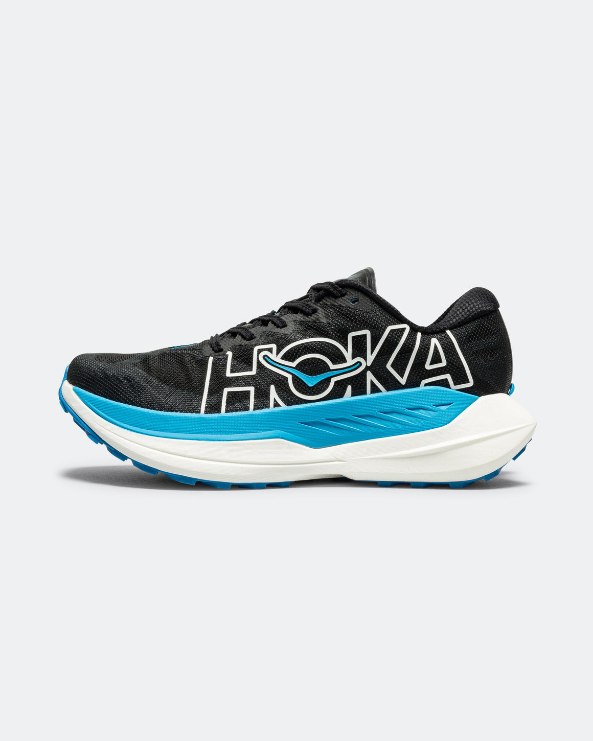 HOKA - Mens Rocket X Trail - Black/Sky Blue - Up There Athletics