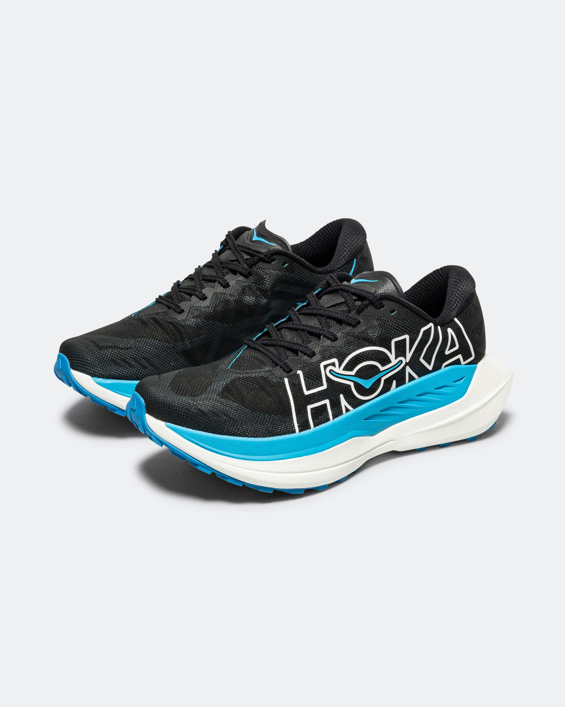 HOKA - Mens Rocket X Trail - Black/Sky Blue - Up There Athletics