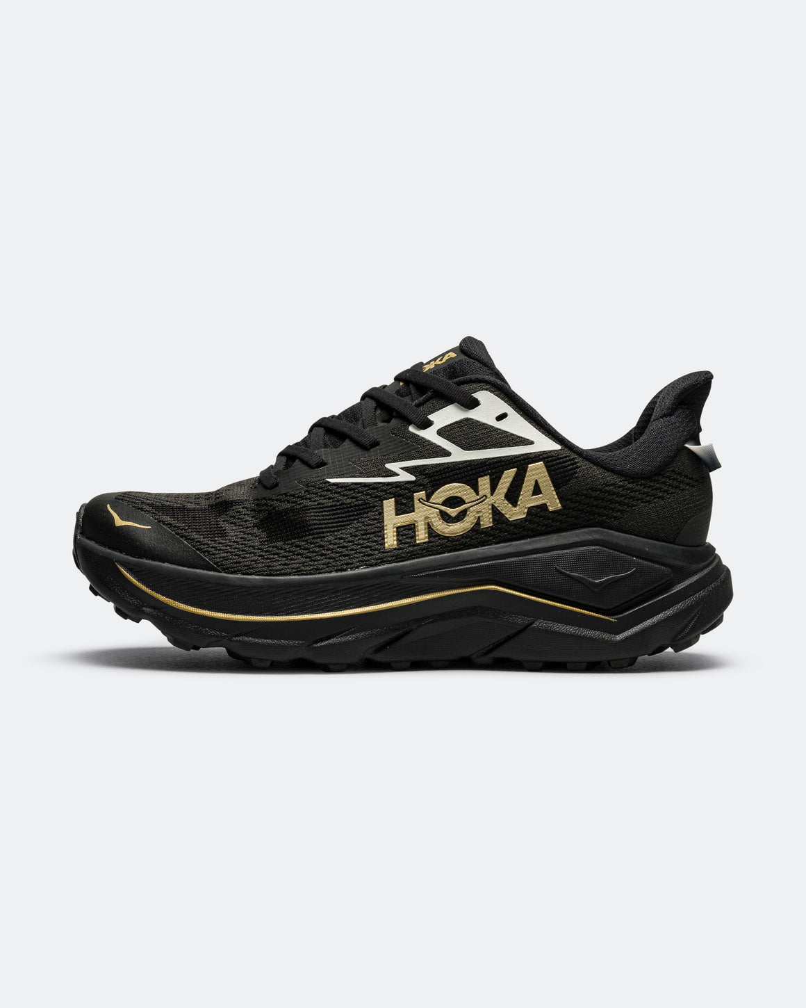 HOKA - Womens Challenger 8 - Black/Gold - Up There Athletics