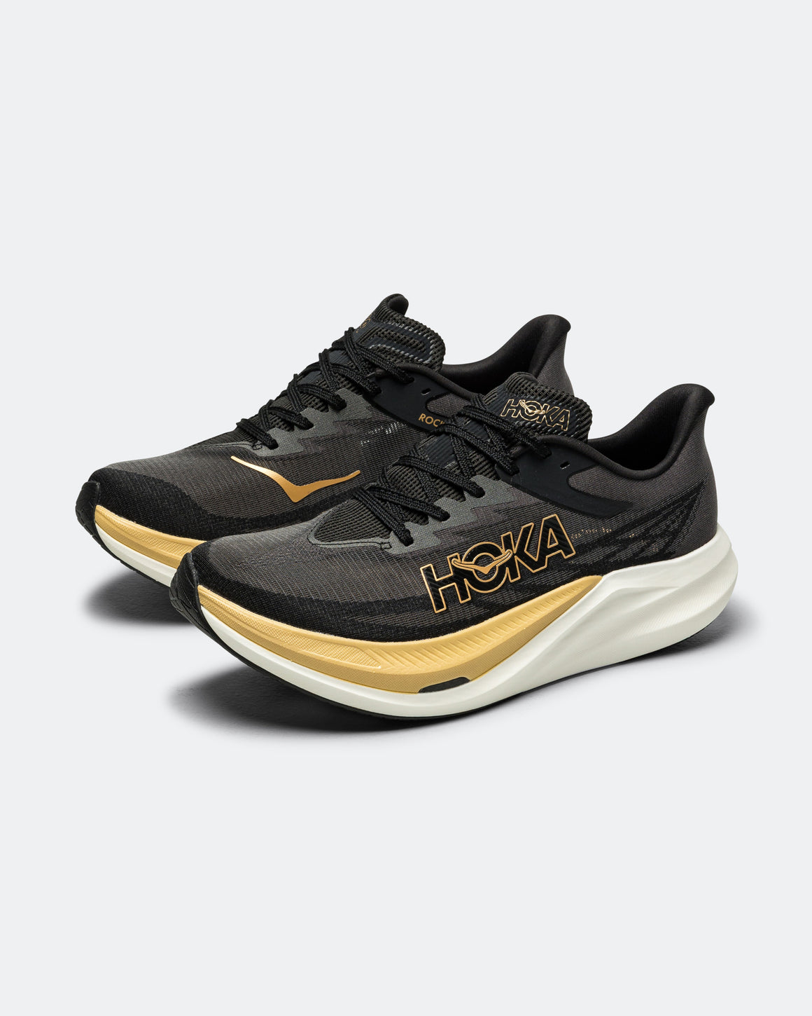 HOKA - Rocket X 3 - Black/Gold - Up There Athletics