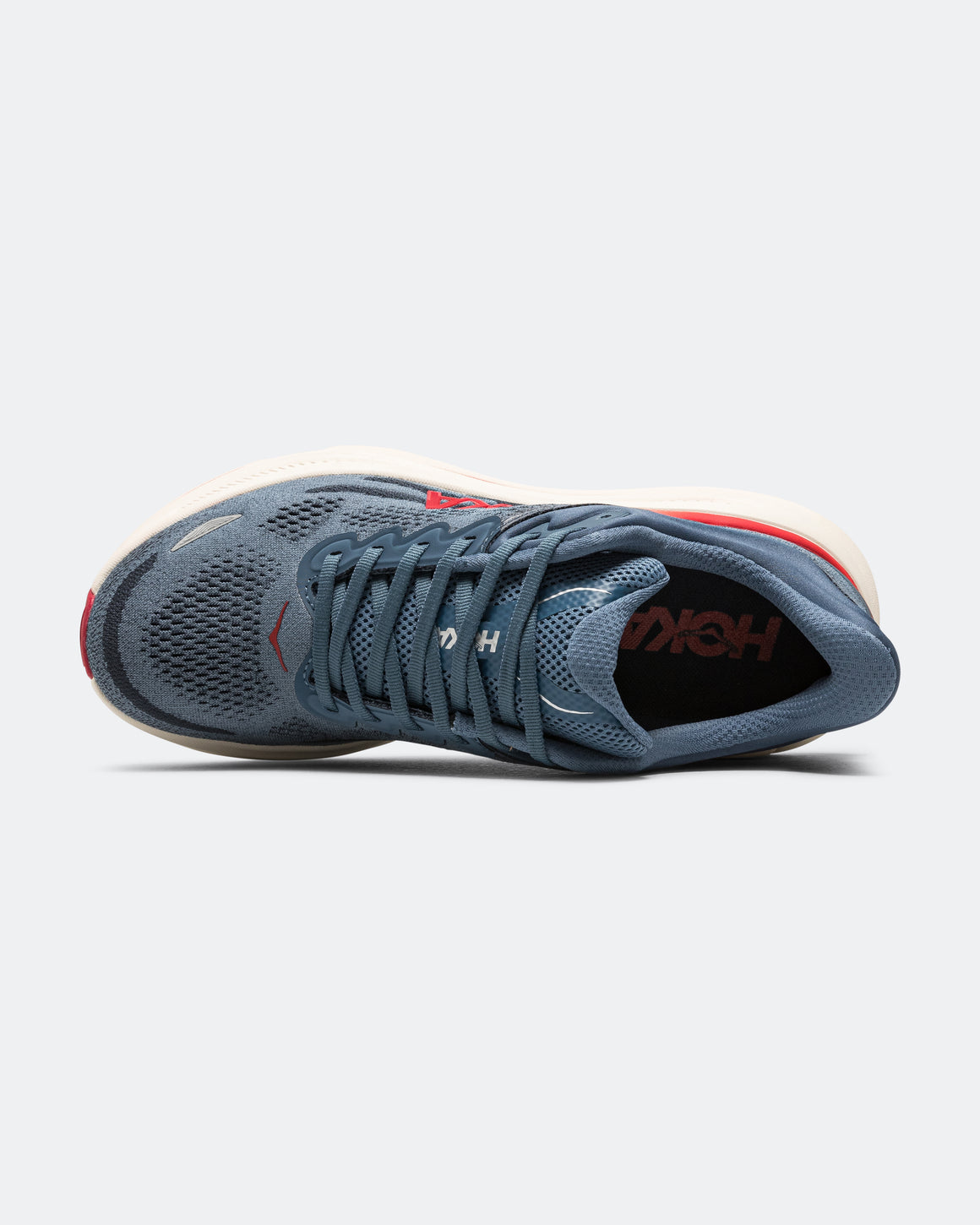 HOKA - Mens Bondi 9 - Thunder Cloud/Vermillion - Up There Athletics