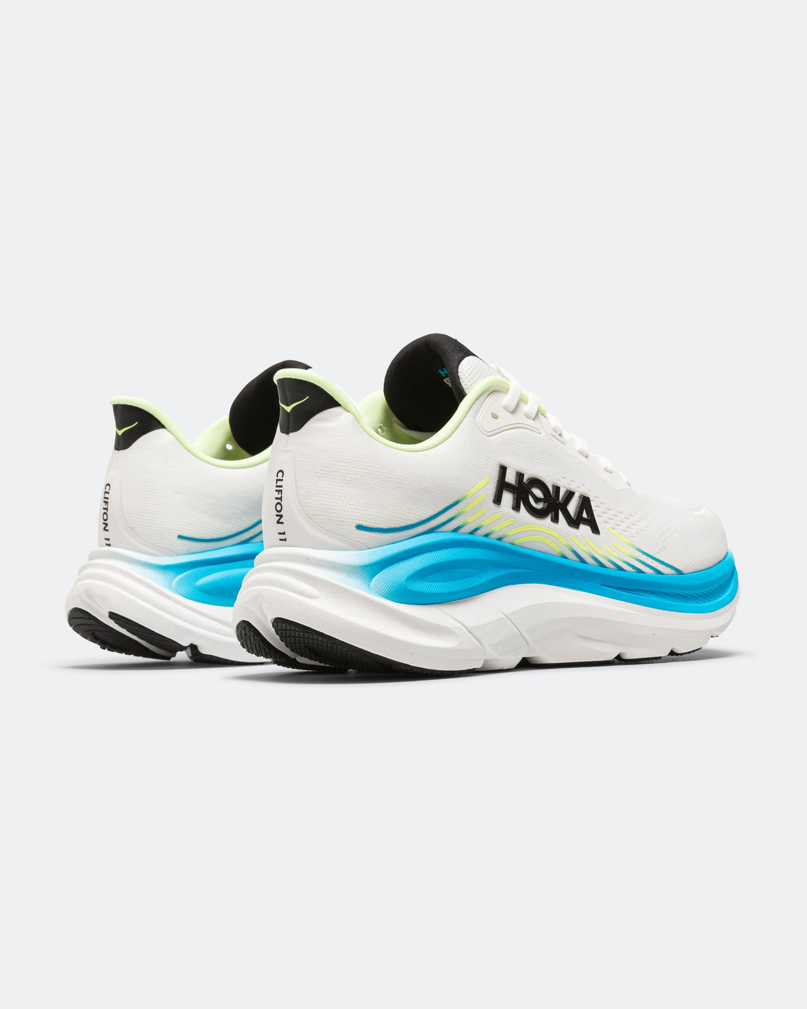 HOKA - Mens Clifton 11 - Frost/Black - Up There Athletics