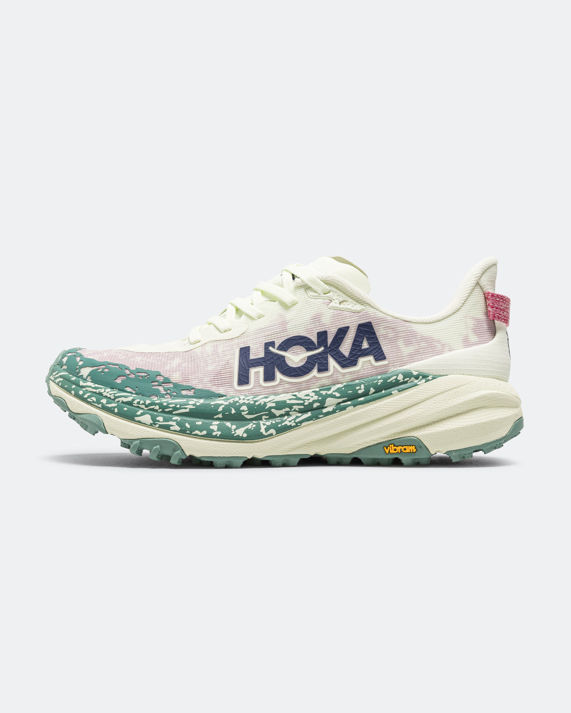 HOKA - Womens Speedgoat 6 - Pale Melon/Thyme - Up There Athletics