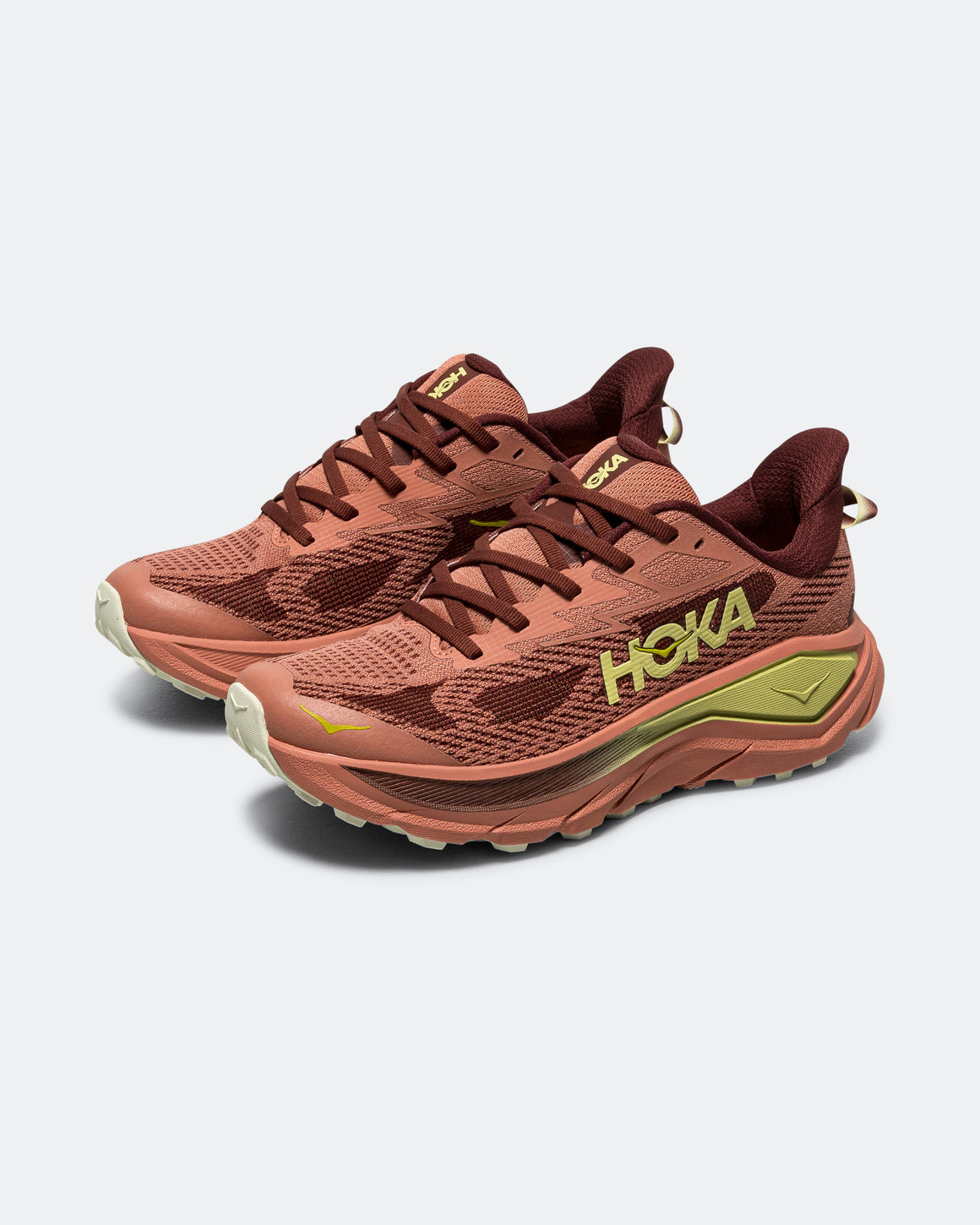 HOKA - Womens Challenger 8 - Blush/Dark Cedar - Up There Athletics