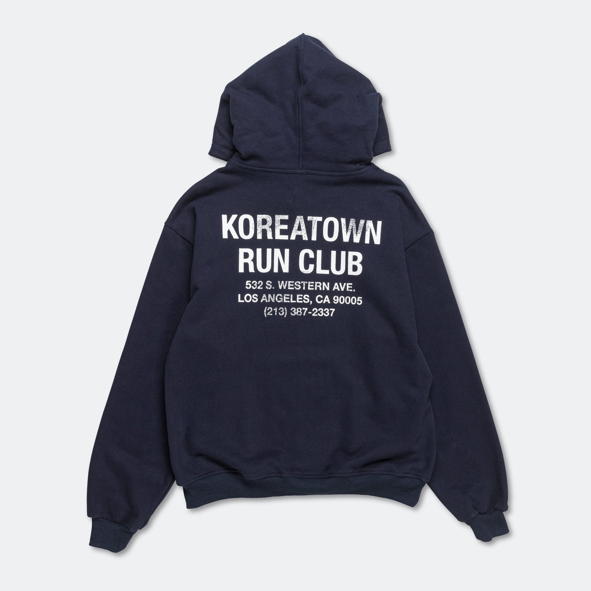 Koreatown Run Club - KRC Classic Hoodie - Navy - Up There Athletics