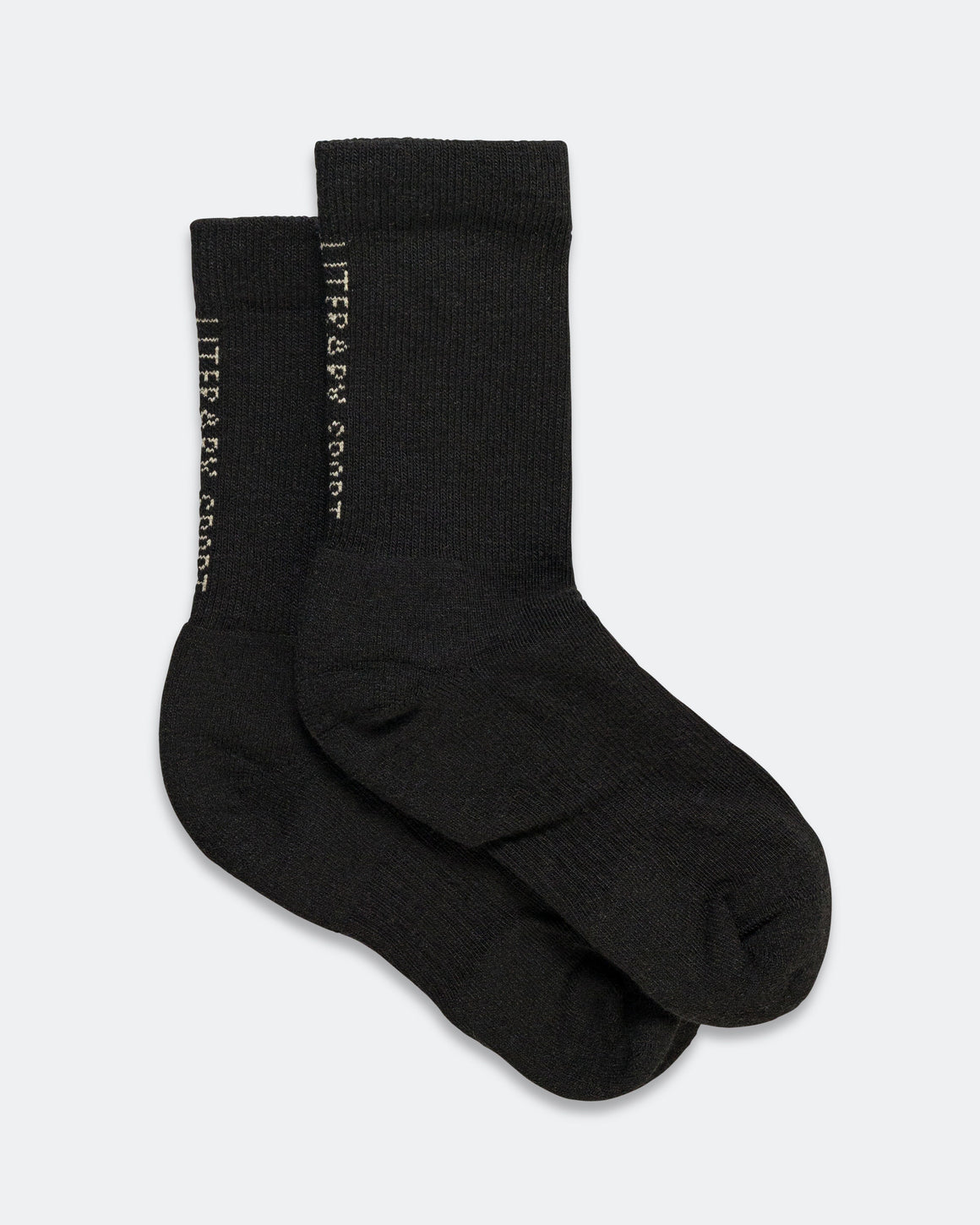 Literary Sport - Locke Crew Sock - Black - Up There Athletics