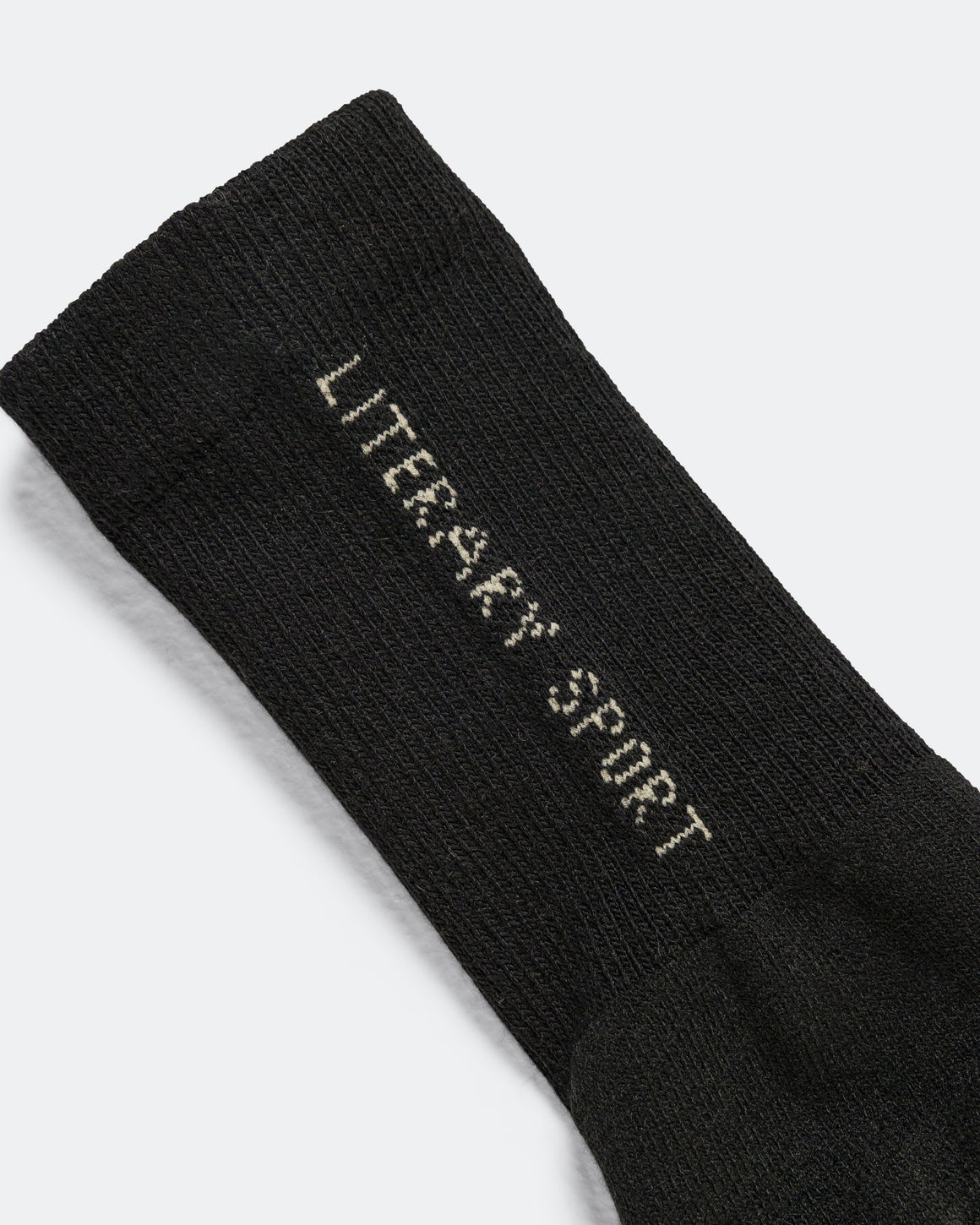 Literary Sport - Locke Crew Sock - Black - Up There Athletics