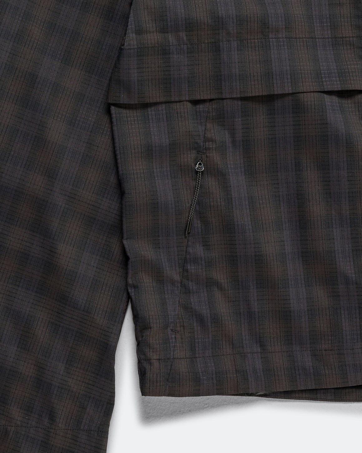 Literary Sport - Mens Ashbery Run Jacket - Tartan - Brown Tartan - Up There Athletics
