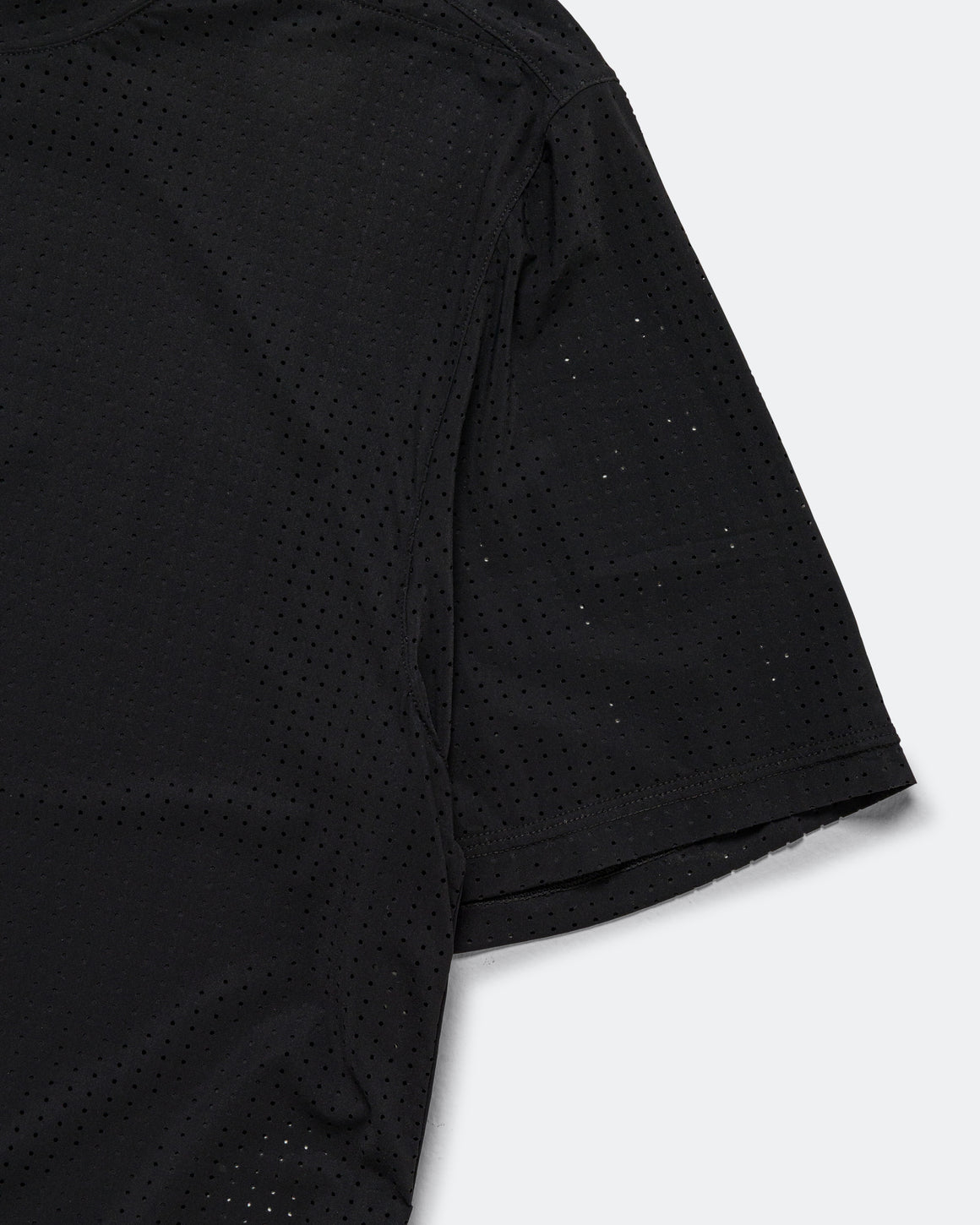 Literary Sport - Mens James Perforated Run T-Shirt - Black - Up There Athletics