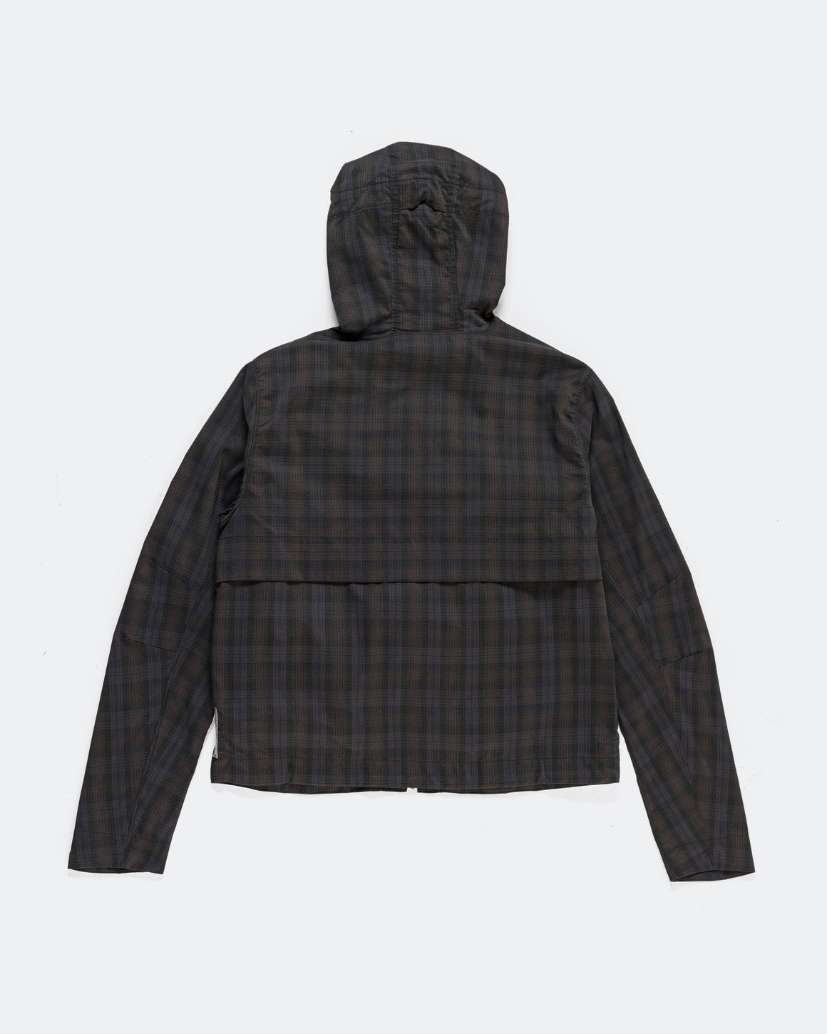 Literary Sport - Womens Adrienne Tartan Run Jacket W Hood - Brown Tartan - Up There Athletics