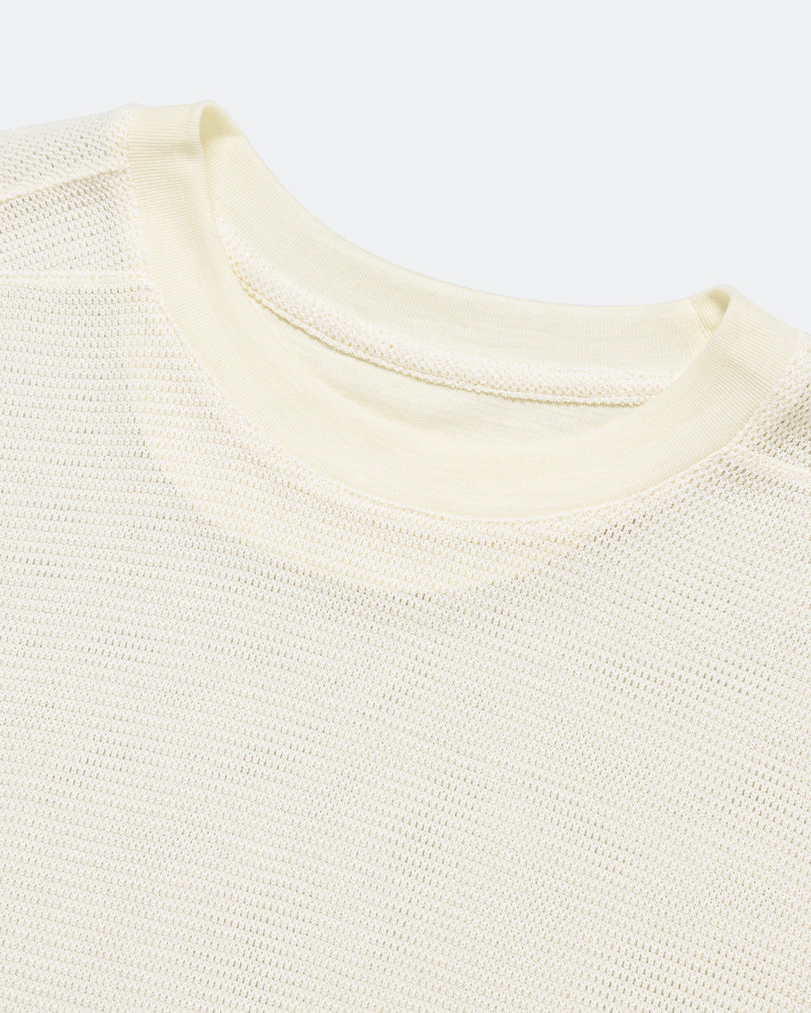 Literary Sport - Womens Harper Short Sleeve Cordura Mesh Run Tee - Natural - Up There Athletics