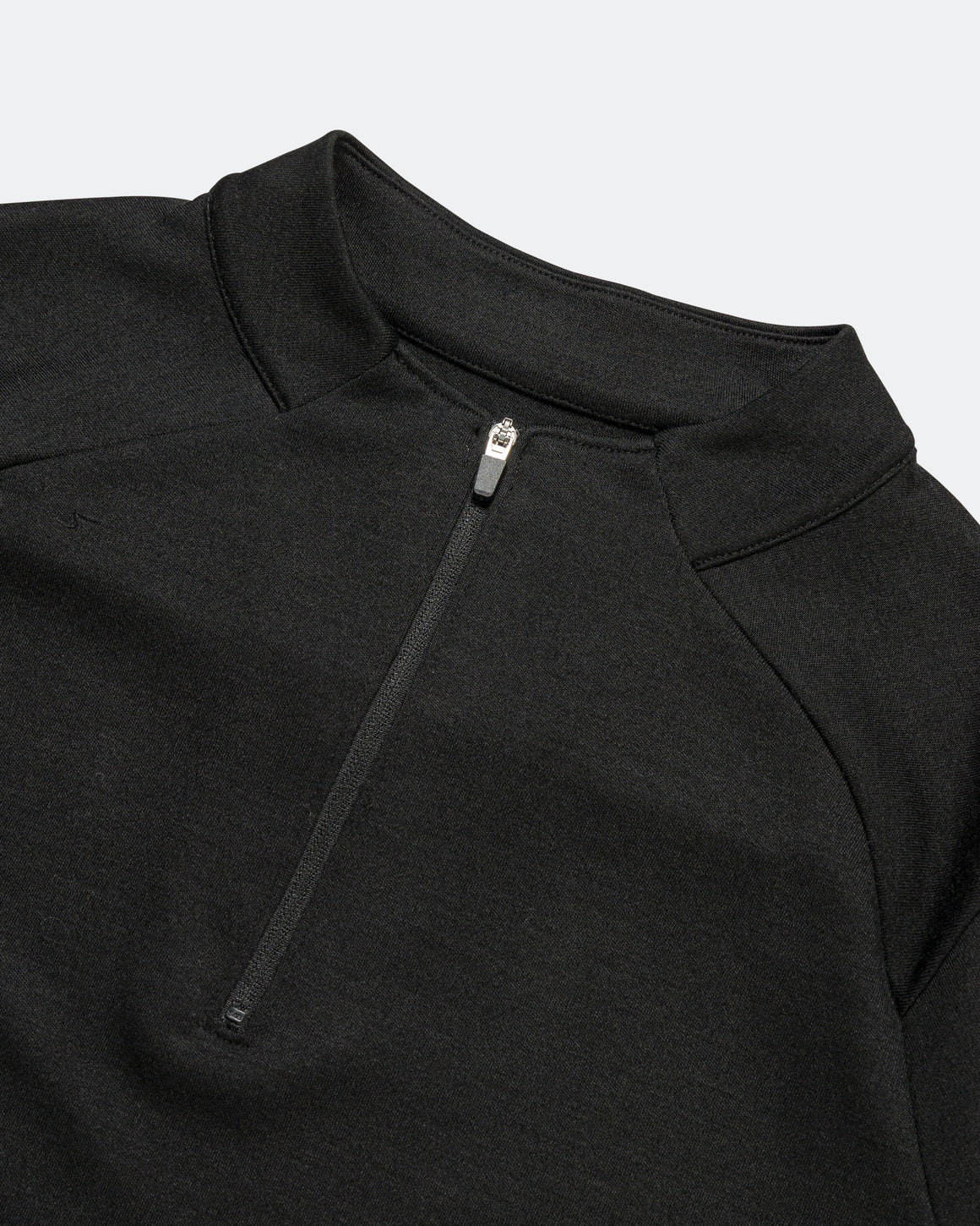 Literary Sport - Womens Jorie Quarter Zip In Merino - Black - Up There Athletics