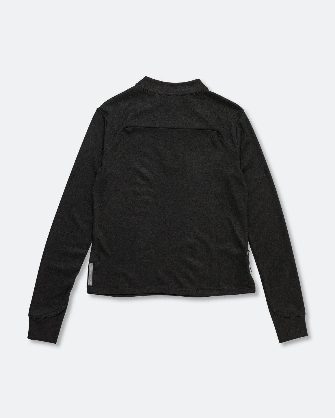 Literary Sport - Womens Jorie Quarter Zip In Merino - Black - Up There Athletics