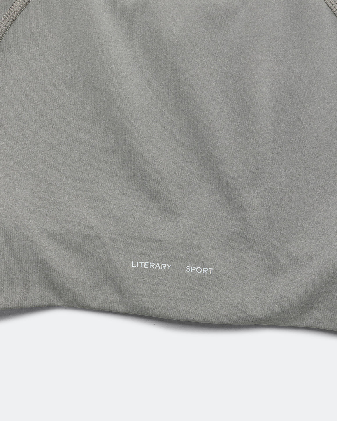 Literary Sport - Womens Maud Long Line Sports Bra - Steel - Up There Athletics