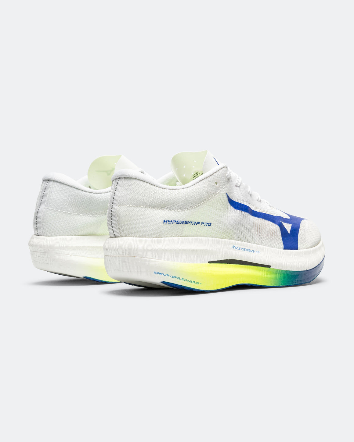 Mizuno - Hyperwarp Pro - White/Lightning Yellow-Dazzling Blue - Up There Athletics