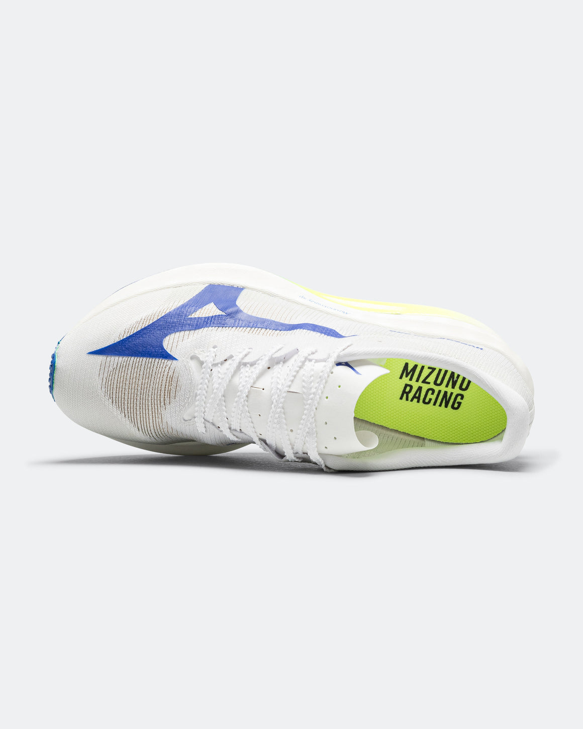 Mizuno - Hyperwarp Pro - White/Lightning Yellow-Dazzling Blue - Up There Athletics