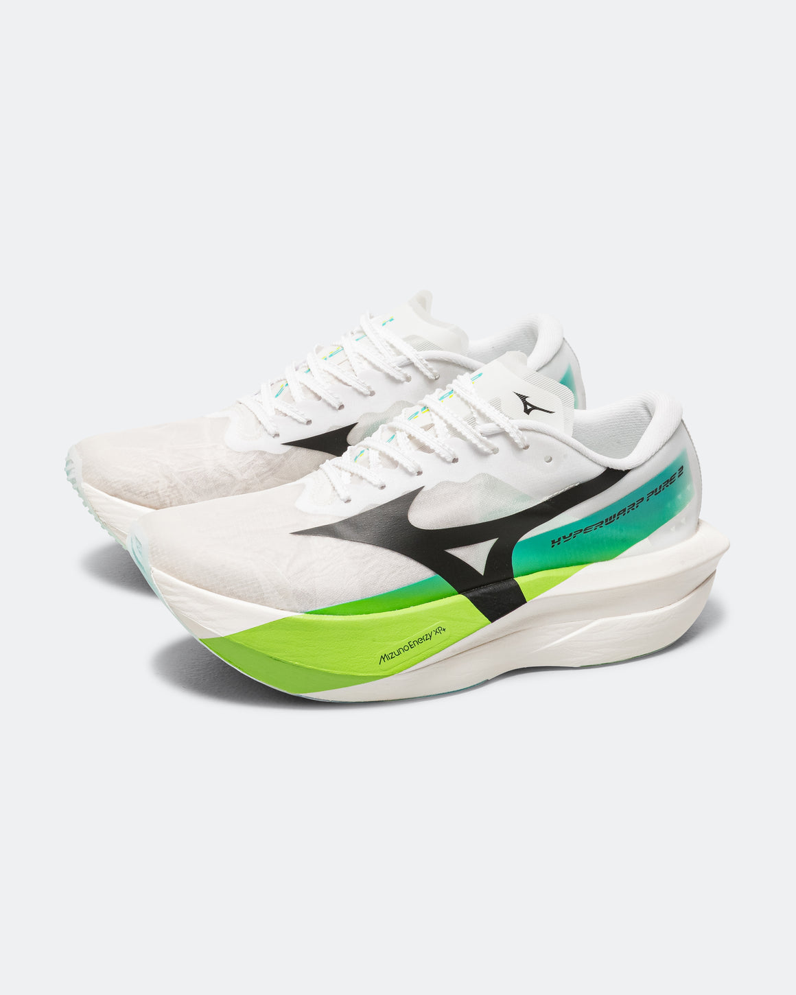 Mizuno - Hyperwarp Pure 2 -  White/Black-Lime Burst - Up There Athletics