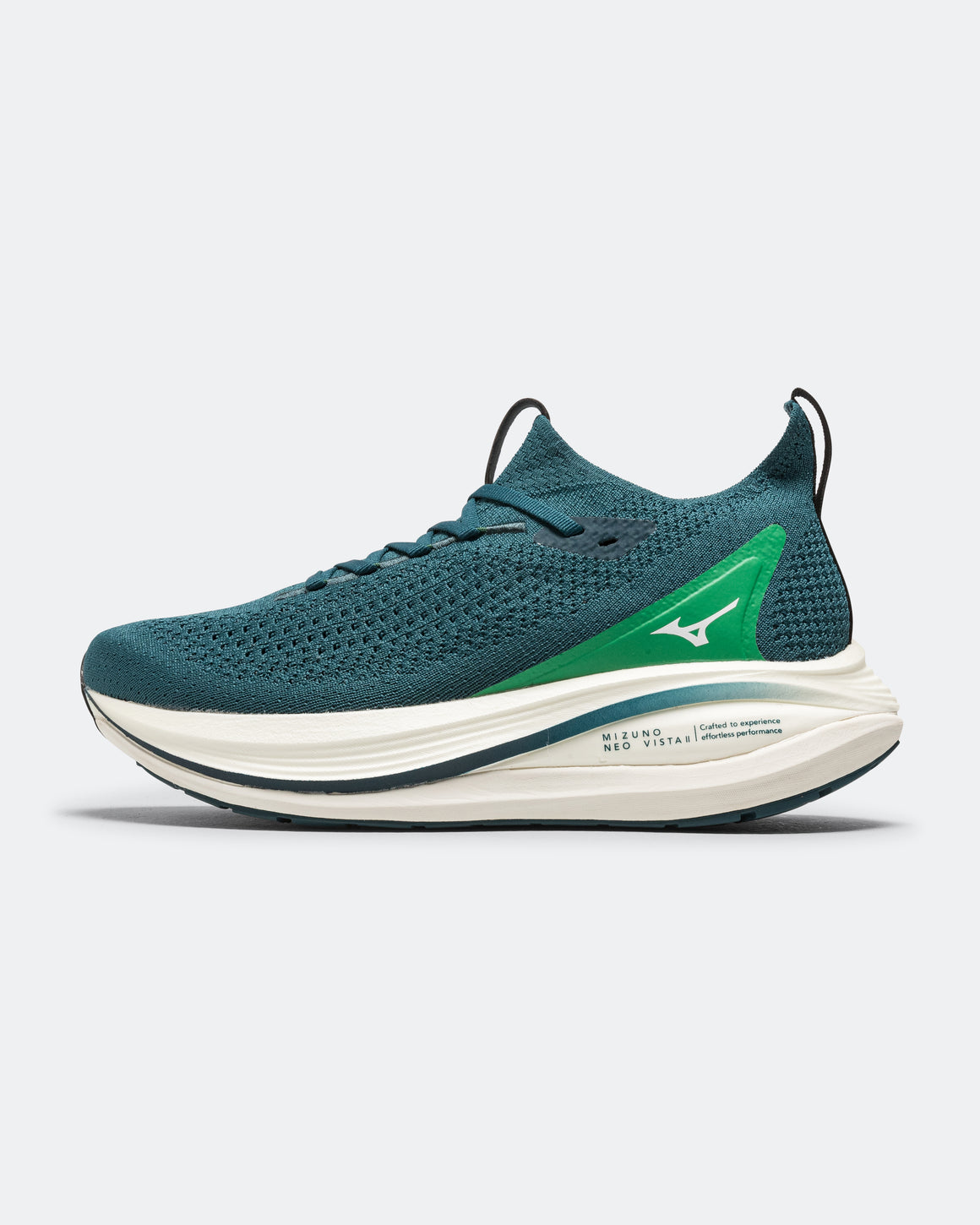 Mizuno - Mens Mizuno Neo Vista 2 - Reflecting Pond/White-Goblin Green - Up There Athletics