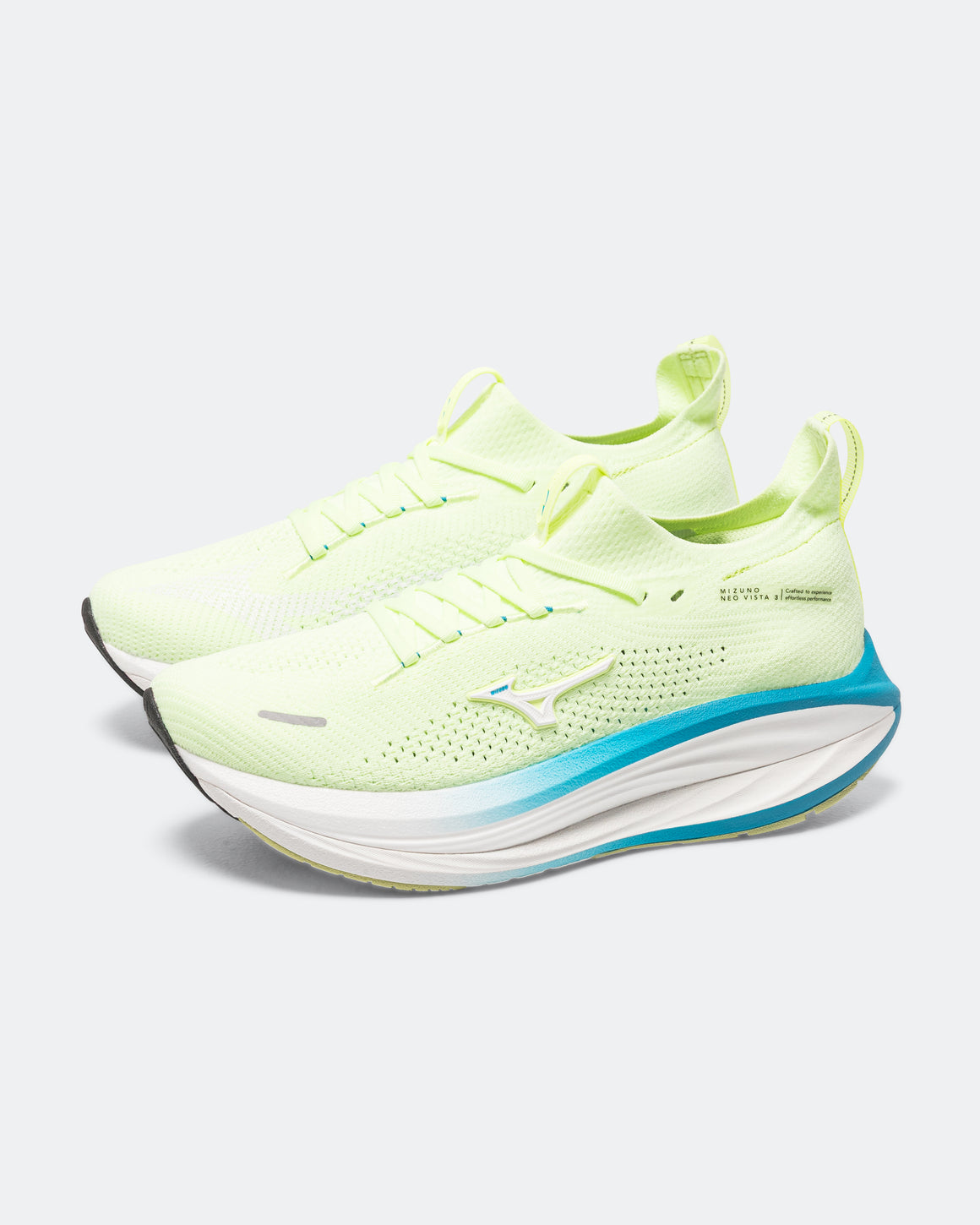 Mizuno - Mens Neo Vista 3 - Lime Pulp/White-Blue Jewel - Up There Athletics
