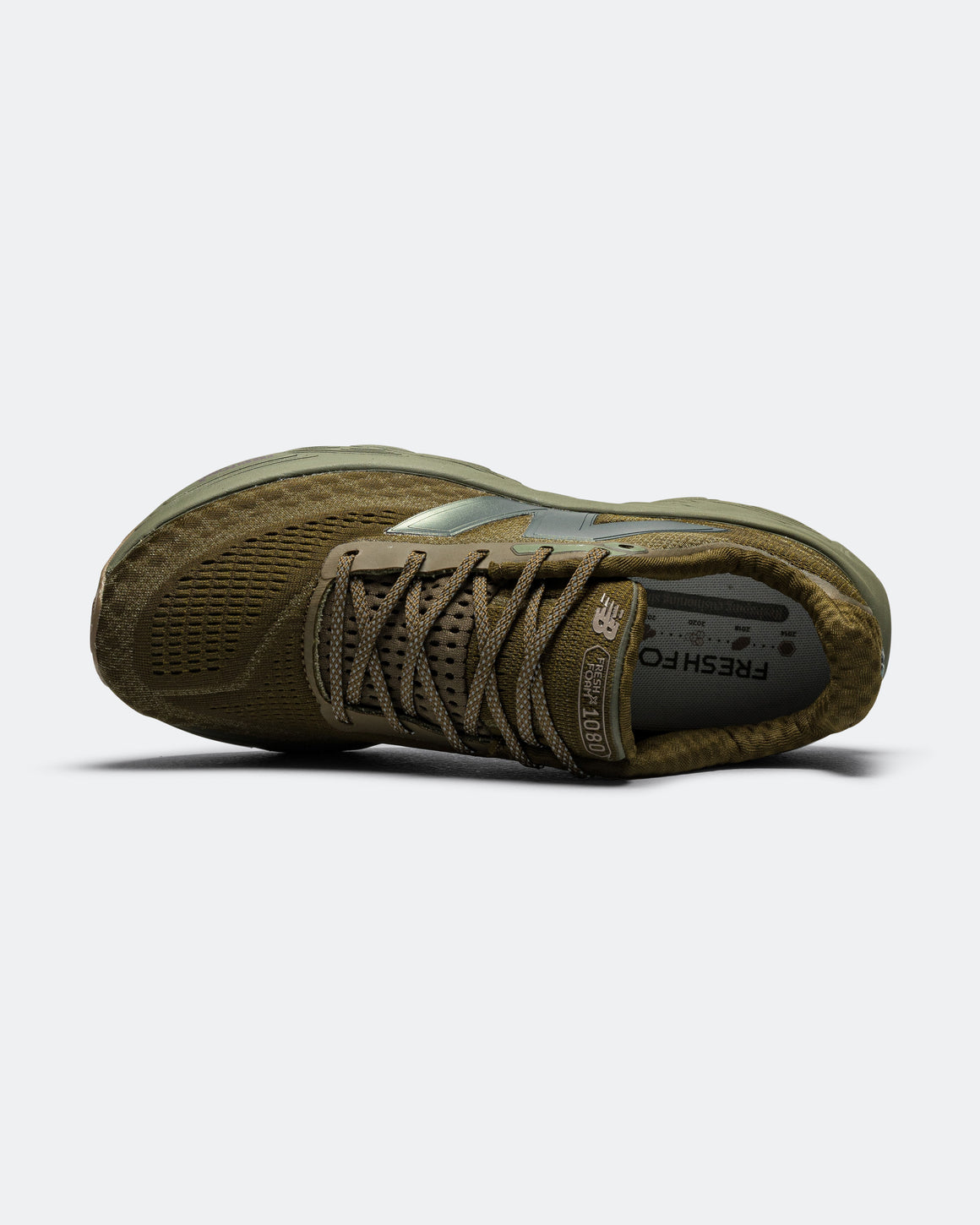New Balance - Mens Fresh Foam X 1080v14 - Woodland/Dark Olivine-Raw Leather - Up There Athletics