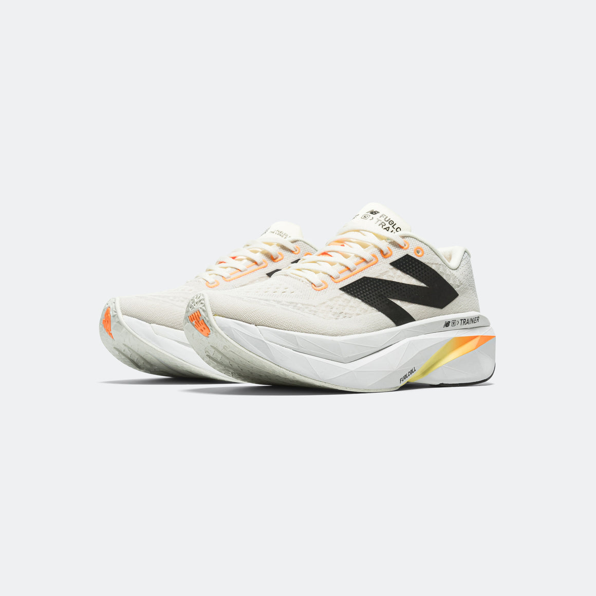 New Balance - Womens FuelCell SuperComp Trainer v3 - Angora/Hot Mango-Black - Up There Athletics