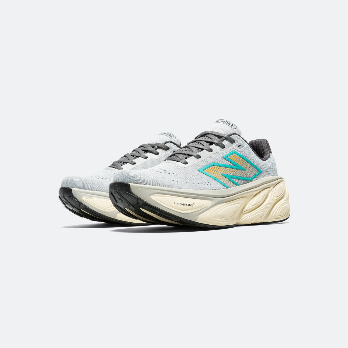 New Balance - Mens Fresh Foam X More v5 - Brighton Grey/Cyber Jade - Up There Athletics