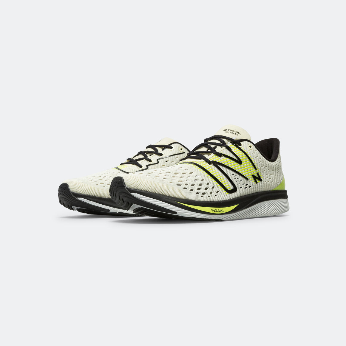 New Balance - Mens FuelCell SuperComp Pacer - Cream/Yellow - Up There Athletics