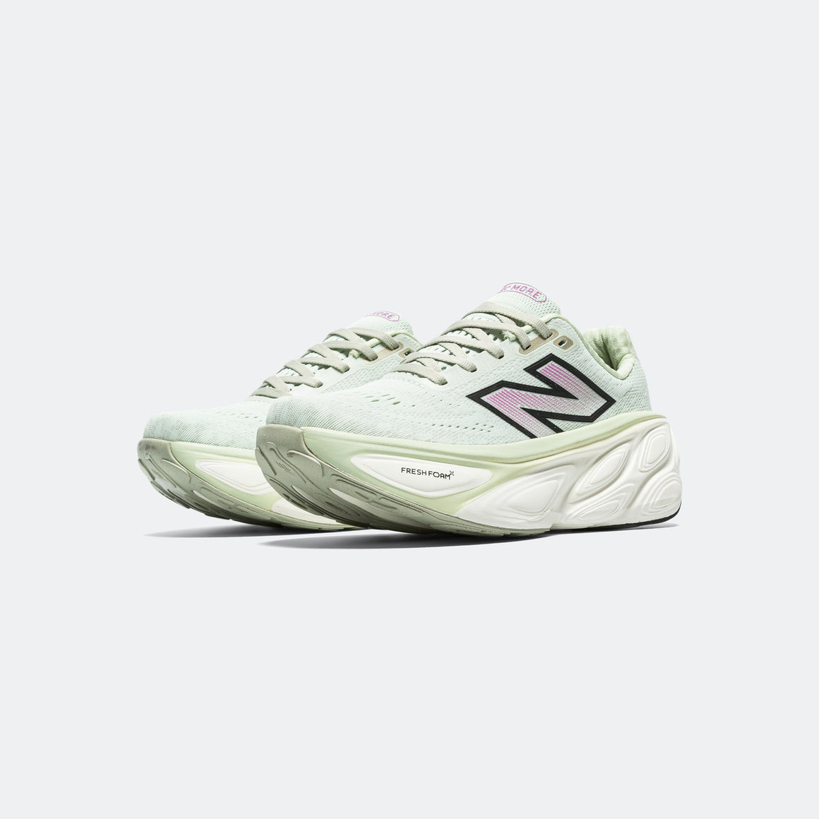 New Balance - Womens Fresh Foam X More v5 - Natural Mint/Purple Fuchsia - Up There Athletics