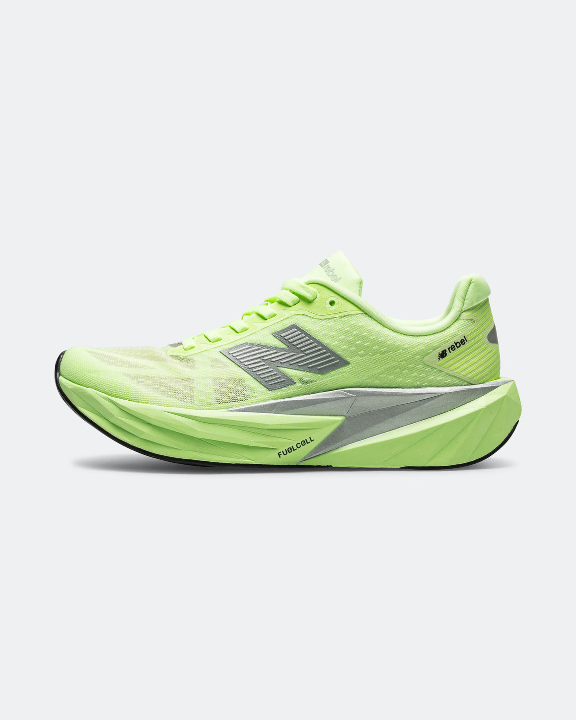 New Balance - Womens FuelCell Rebel v5 - Lab Green/Silver Metallic-White - Up There Athletics
