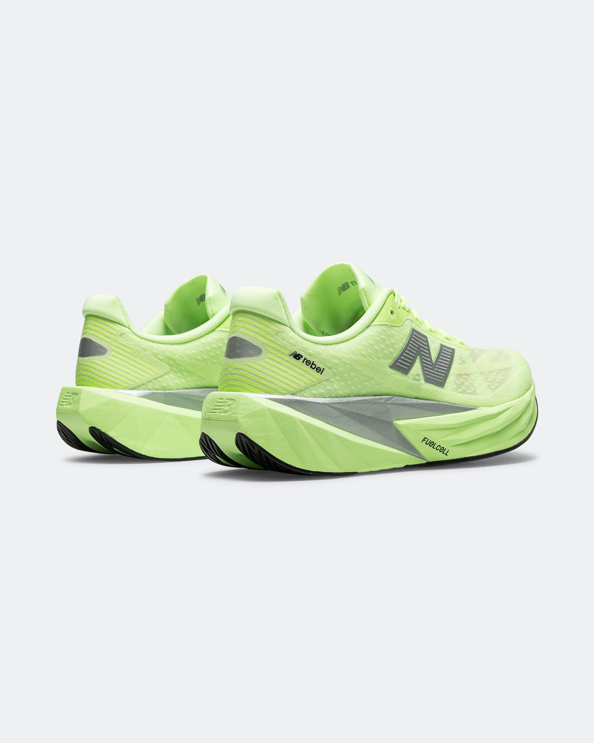 New Balance - Womens FuelCell Rebel v5 - Lab Green/Silver Metallic-White - Up There Athletics