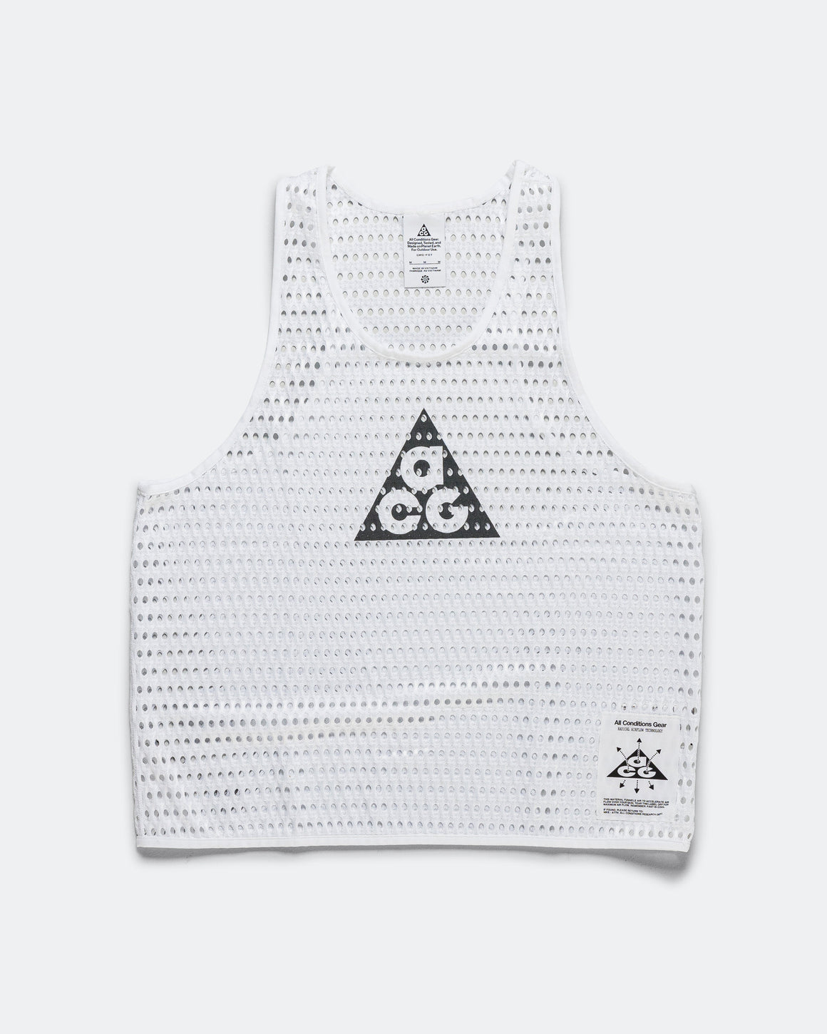 Nike ACG - Mens ACG Dri-Fit Radical Airflow Tank - White/Anthracite - Up There Athletics