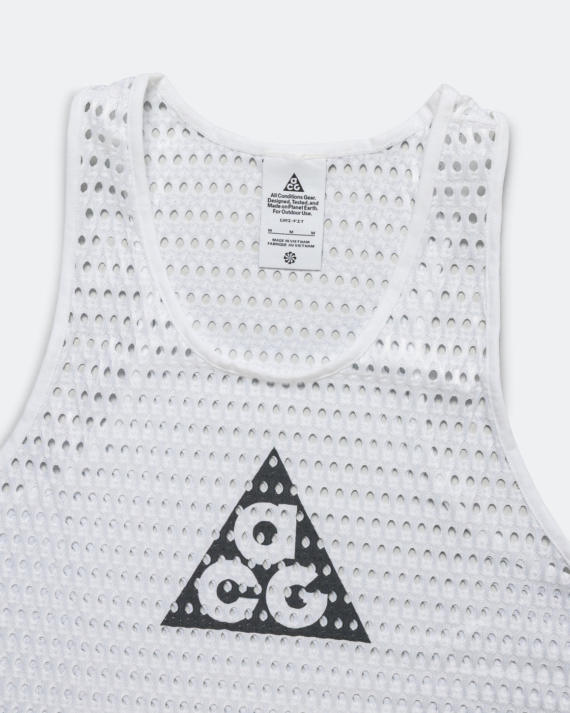 Nike ACG - Mens ACG Dri-Fit Radical Airflow Tank - White/Anthracite - Up There Athletics