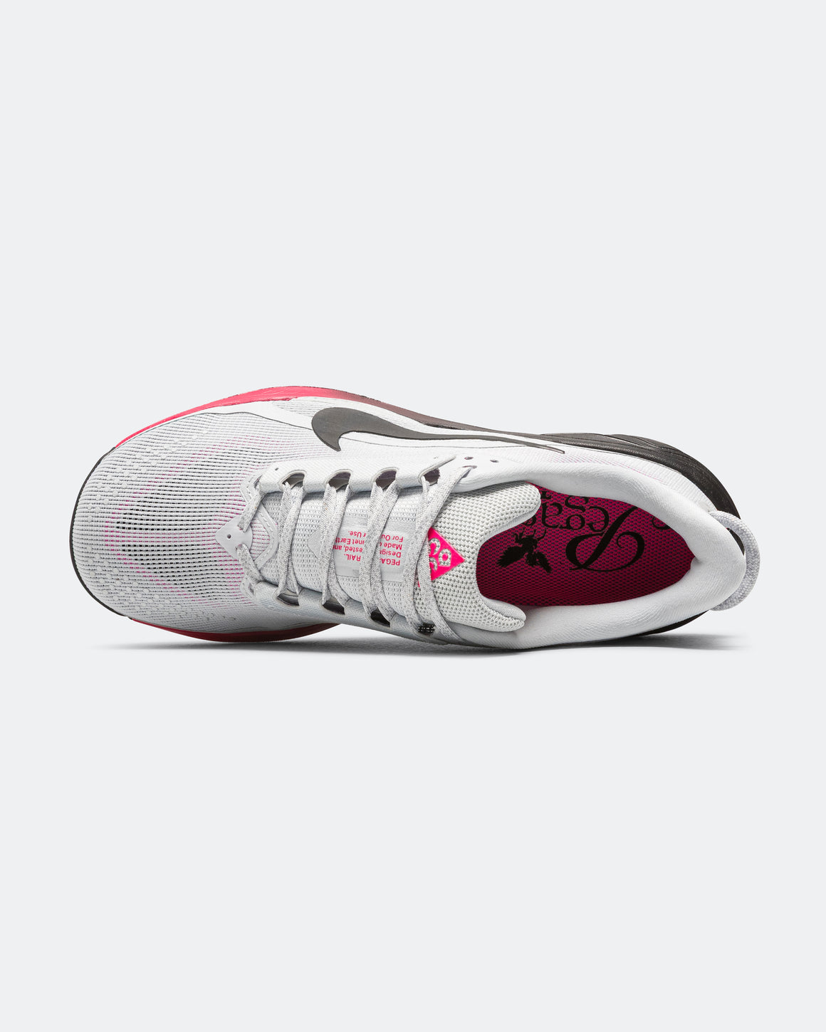 Nike ACG - Mens ReactX Pegasus Trail 5 - Pure Platinum/Black-Hyper Pink - Up There Athletics