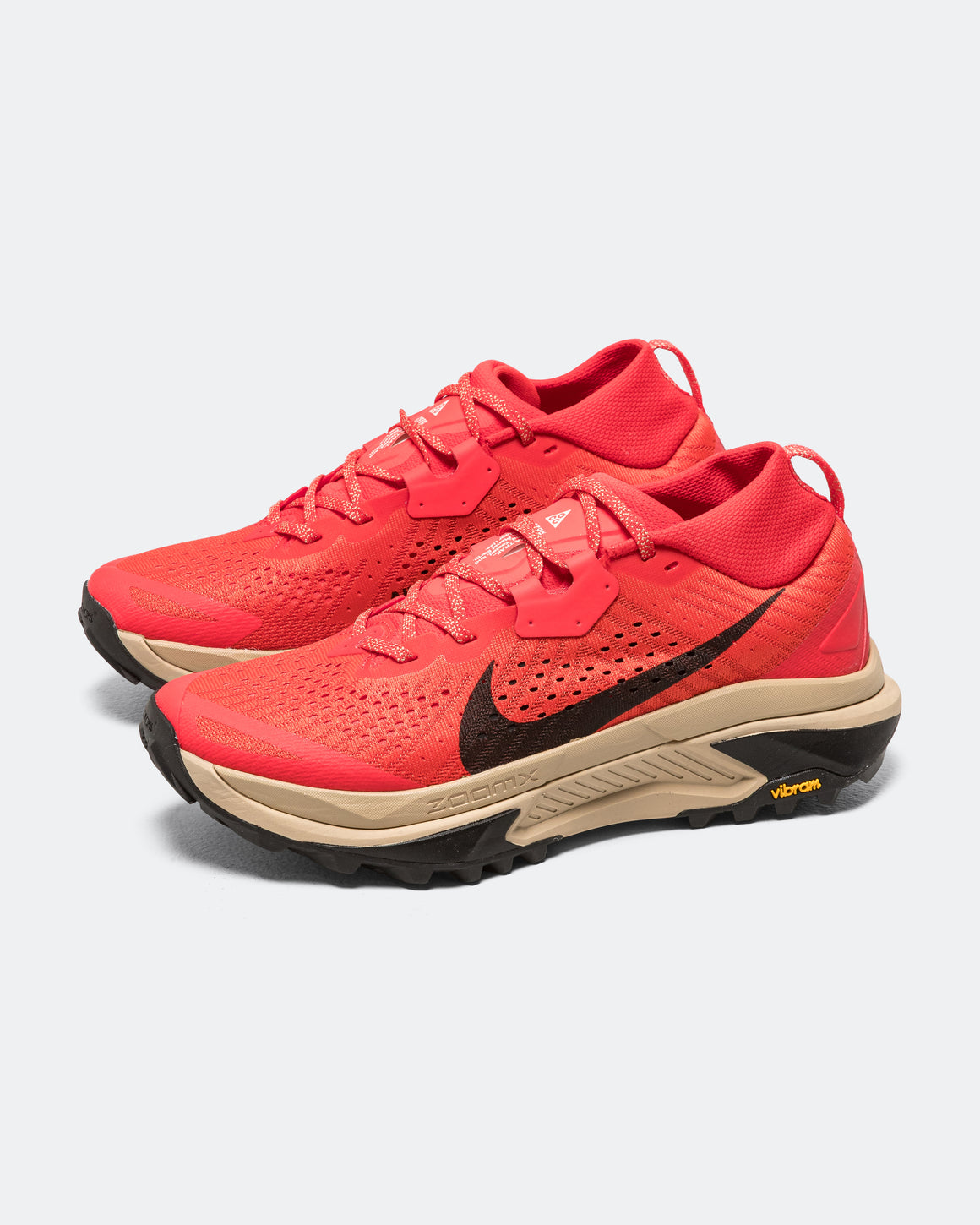 Nike ACG - Mens ZoomX Zegama Trail 2 - Lt Crimson/Lt Orewood Brown-Black - Up There Athletics