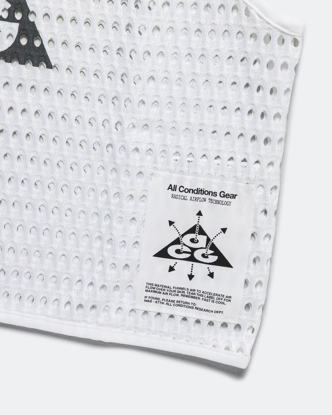 Nike ACG - Womens ACG Dri-Fit Radical Airflow Tank - White/Anthracite - Up There Athletics