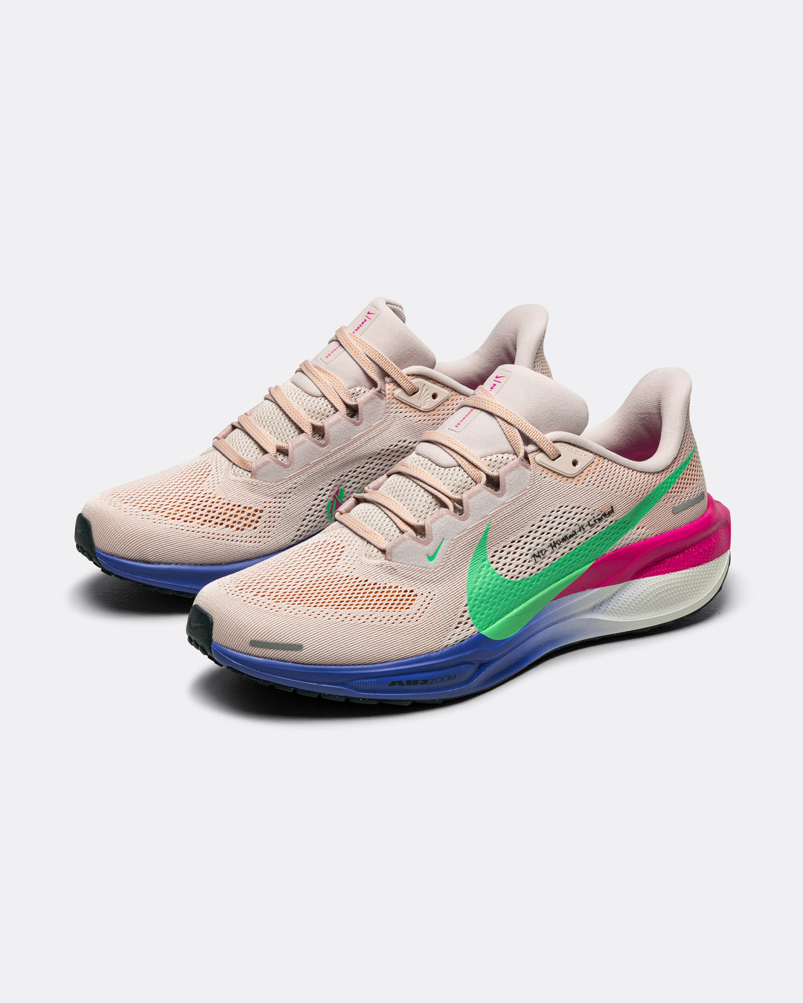 Nike - Mens Air Zoom Pegasus 41 EK - Silt Red/Green Shock-Persian Violet-Fire Pink - Up There Athletics