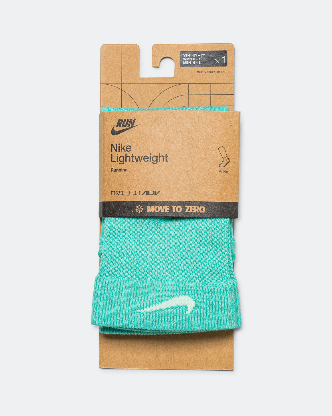 Nike - Fast Lightweight Crew Sock - Washed Teal/Mint Foam-Black - Up There Athletics